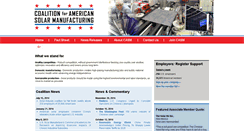 Desktop Screenshot of americansolarmanufacturing.org